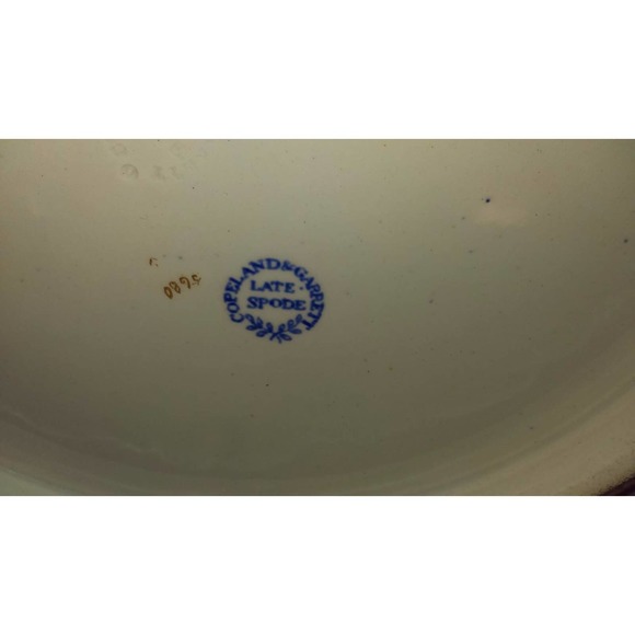 Gorgeous SOUP TUREEN Copeland & Garret Late Spode Blue w gilt bowl & under plate - Picture 5 of 12